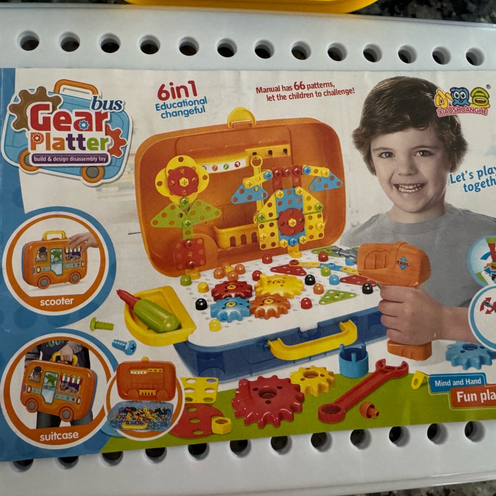 Gear platter 6-in-1 Orange Kids Tool Set